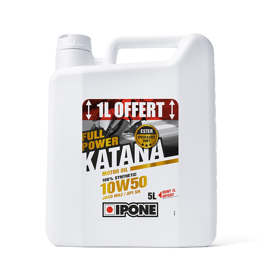 Моторна олива Ipone Full Power Katana 10W50 100% синтетика 5L (Ester, MA2) Акція 4+1 (AKC) (4), фото 1