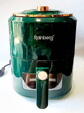 Аерофритюрниця електрична безмасляна Rainberg RB-2242 фритюрниця 7,5 л 3800 Вт Зелений, фото 2