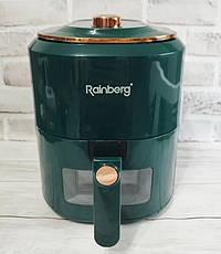 Аерофритюрниця електрична безмасляна Rainberg RB-2242 фритюрниця 7,5 л 3800 Вт Зелений, фото 4