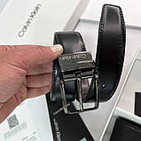 Чоловічий подарунковий набір портмоне та ремінь Ck (497), фото 5