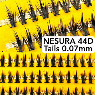 Вії Nesura Tails 44D 0.07 Хвости