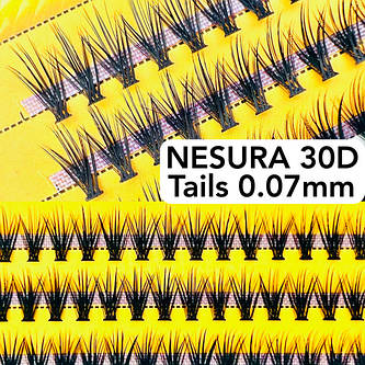 Вії Nesura Tails 30D 0.07 Хвости