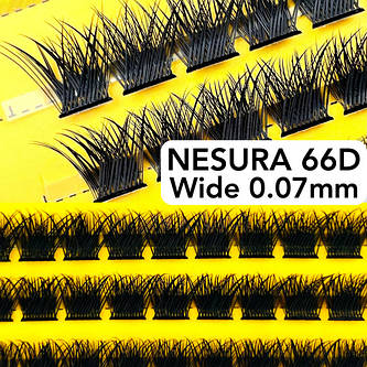 Вії Nesura Wide 66D 0.07 Широкі