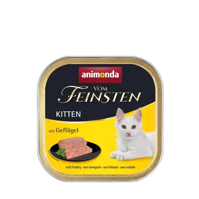 Вологий корм для котів Animonda Vom Feinsten Kitten with Poultry з птицею для кошенят | 100 г (птиця)