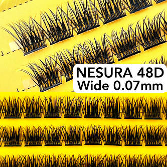 Вії Nesura Wide 48D 0.07 Широкі