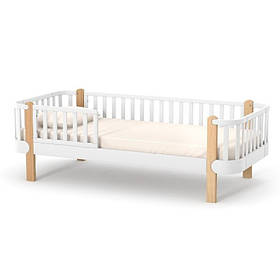 Ліжко підліткове Верес 1900×800 Монако, біло-буковий