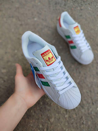 Кросівки ADIDAS SuperStar Gucci білі суперстар адідас, фото 5