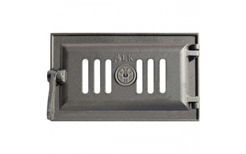 Чавунні зольні (піддувальні) дверцята зі зручною ручкою Livnica Kula LK 333 (300х180 мм), фото 1