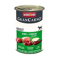 Влажный корм для собак Animonda Gran Carno Adult Beef + Deer with Apple | 400 г (говядина и оленина)