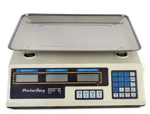 Ваги торговельні електронні з лічильником ціни на 50 кг MasterBerg MT-218