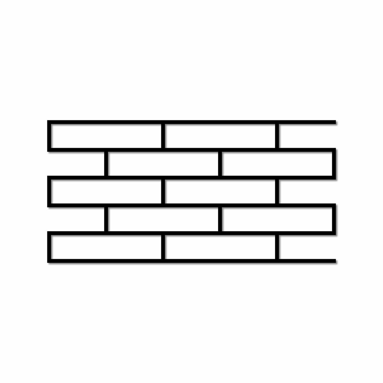 Трафарет багаторазовий для штукатурки Цегла 603х298х1 мм tds-1.1E