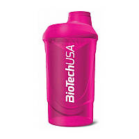 Непротекаемый шейкер для спорта Shaker Wave BioTech USA "Magic Magenta" (600 ml, Magic Magenta), BioTech