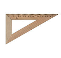 Треугольник деревянный 22 см, угол 60х90х30 (6093)
