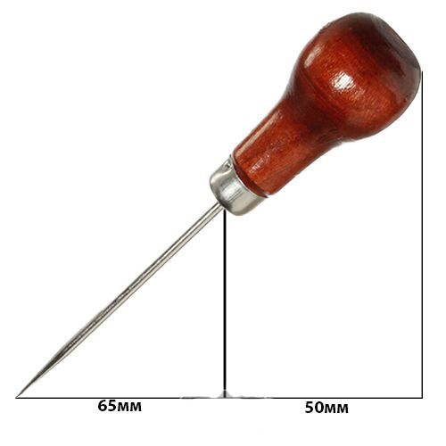 Шило швейне 115mm дерев'яна ручка (6078)