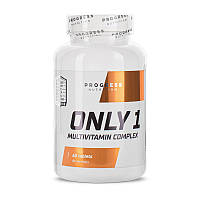 Мультивитаминный комплекс Only 1 Multivitamin Complex (60 tabs), progress nutrition Bomba