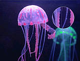 Медуза люмінесцентна декор акваріума 3 кольори на вибір, фото 4