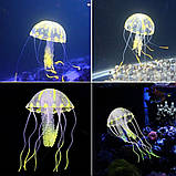 Медуза люмінесцентна декор акваріума 3 кольори на вибір, фото 6