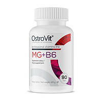 Минеральный комплекс магний с витамином В6 для спорта Mg + B6 (90 tabs), OstroVit Bomba