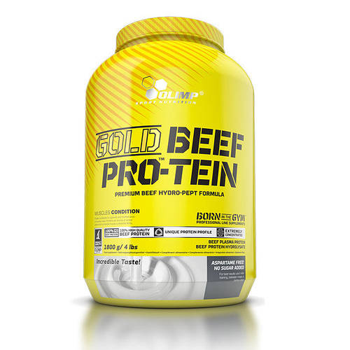 Говяжий протеин для тренировки Gold BEEF Pro-Tein (1,8 kg, strawberry ...