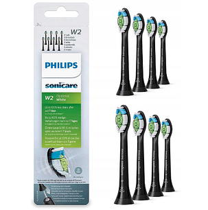 Змінні насадки на зубну щітку Philips W2 HX6064 SONICARE DIAMOND CLEAN 8шт Чорні, фото 1