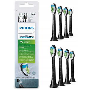 Змінні насадки на зубну щітку Philips W2 HX6064 SONICARE DIAMOND CLEAN 8шт Чорні, фото 2