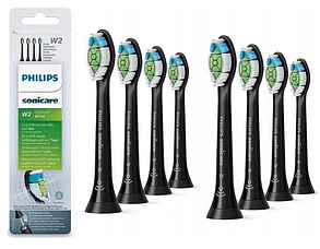Змінні насадки на зубну щітку Philips W2 HX6064 SONICARE DIAMOND CLEAN 8шт Чорні, фото 3