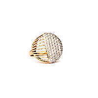 Золотое кольцо с фианитами 85020