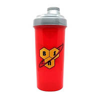 Непротекаемый шейкер для спорта Shaker Bottle BSN (750 ml, red/grey), BSN Bomba