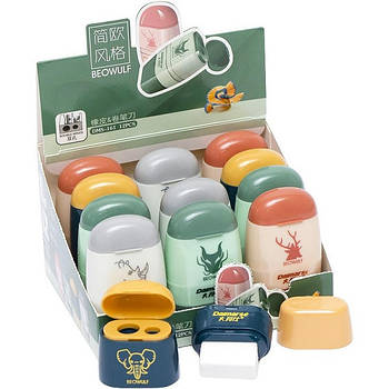 Точилка подвійна 2в1 з гумкою DMS 161 DAIMARSE