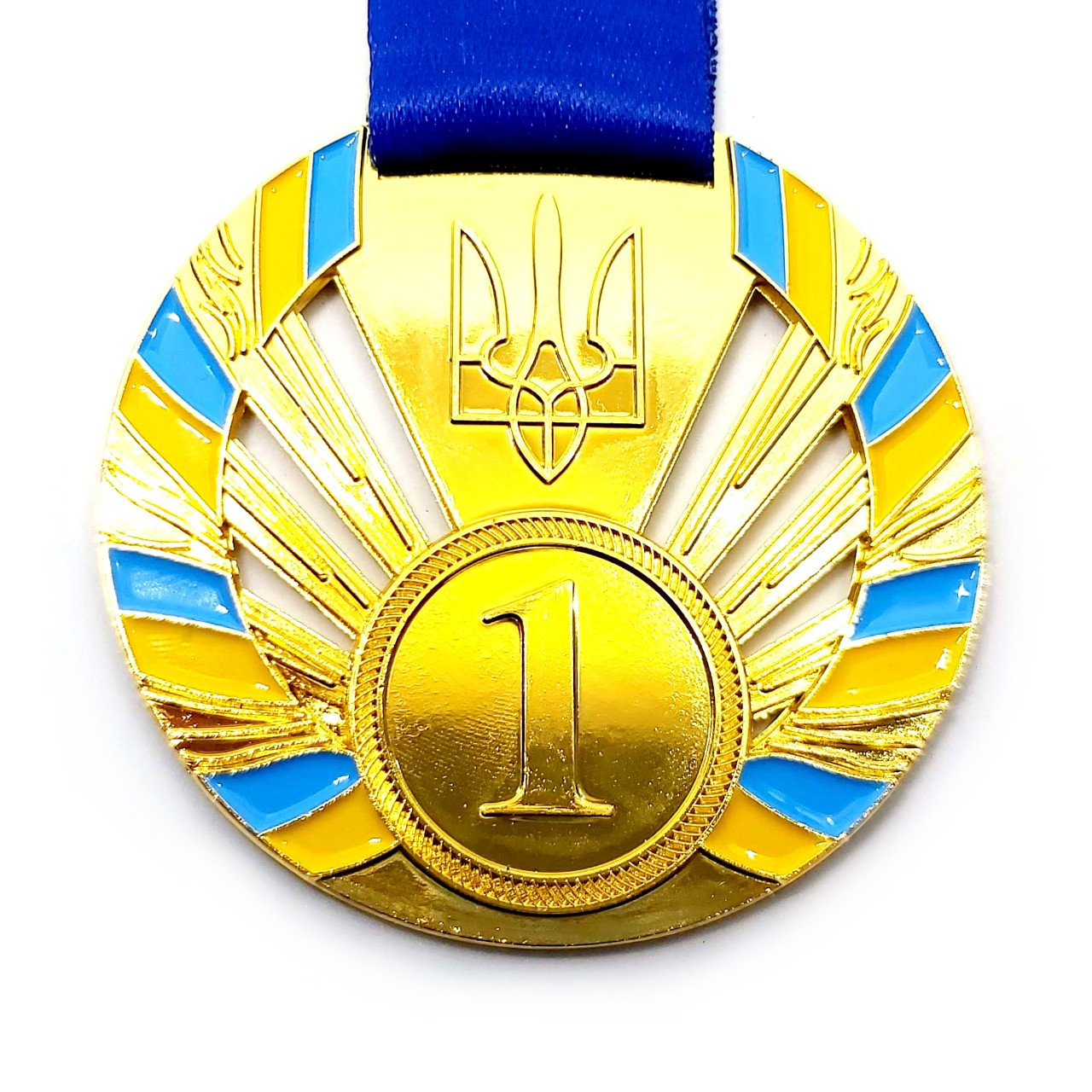 Медаль спортивна зі стрічкою SNS d — 60 мм