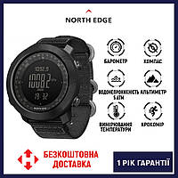 (ОРИГІНАЛ)North Edge Apache 5 BAR, Тактичний годинник з компасом для військових, Водонепроникний годинник Норс Едж 5 Бар