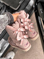 UGG Bailey Bow 2 Boot Pink Crystal кроссовки и кеды высокое качество высокое качество Размер 36