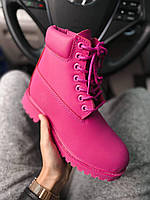 Timberland Full Pink кроссовки и кеды высокое качество высокое качество Размер 36
