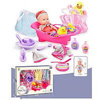 Пупс BLS-W 140 "Ванная комната", одежда, мебель, аксессуары, в коробке, для детей от 3 лет