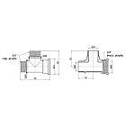 Трійник SANDIPLUS латунь вн-зв-зв 3/4" SD41420, фото 2