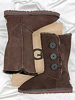 UGG Bailey Button Triplet II Brown Mocha кроссовки и кеды высокое качество высокое качество Размер 39