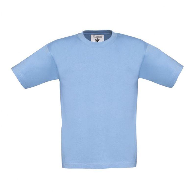 Дитяча футболка B&C Exact 150 блакитна - sky blue