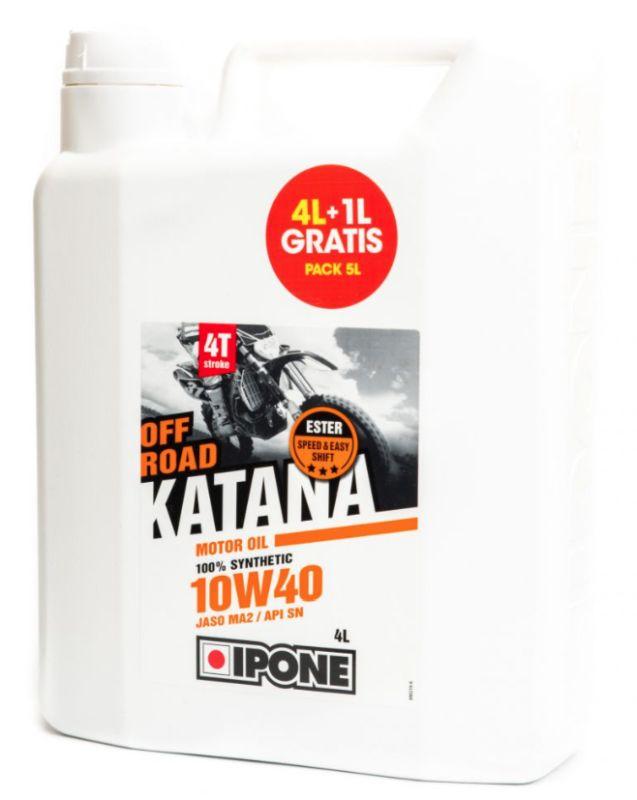 Моторна олива Ipone Katana OFF Road 10W40 100% синтетика 5L (Ester, MA2) Акція 4+1 (IP1124) (AKC) (4)