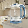 Електричний чайник MR-056-BLUE з подсвіткою 1,7л, фото 3