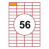 Этикетка A4 - 56 штук на листе 52,2x21,2 (100 листов)