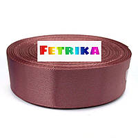 Стрічка атласна однотонна бежева 2,5 см