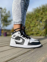 Nike Air Jordan 1 Retro Mid Tuxedo кроссовки и кеды высокое качество Размер 45