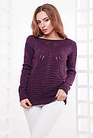 Красивый женский свитер 21 Фиолетовый