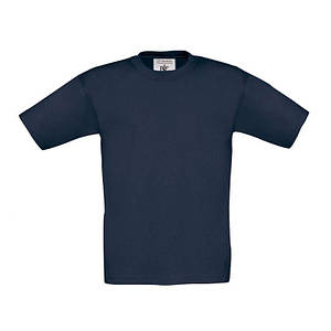 Дитяча футболка B&C Exact 150 темно-синя - light navy