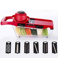 Овощерезка Mandoline Slicer, 6 в 1 (Нарезка овощей, тёрка для моркови, прибор для нарезки картофеля) MR