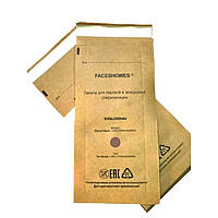 Крафт-пакеты 100*200, 100шт (коричневые) (пакеты для маникюрных инструментов, крафт-пакеты маникюрные) MR