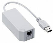 Контролер USB 2.0 to Ethernet - Мережевий адаптер 10 / 100Mbps з проводом, White, Blister Q500