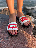 Levis Black White Red кроссовки и кеды высокое качество