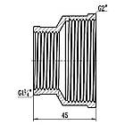 Муфта SANDI FORTE латунь вн-вн 2"x1 1/4" SF3575032, фото 2