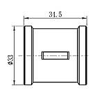 Муфта SANDI FORTE латунь вн-вн 3/4" SF35620, фото 2